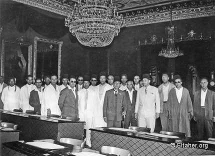 1956 - Jellouli Fares and members of the National Assembly